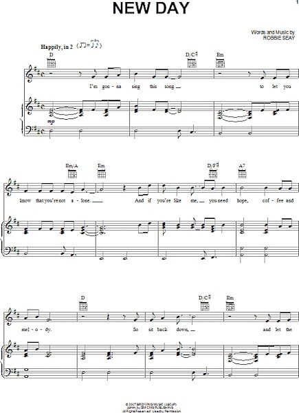 open zoom image for New Day - Piano/Vocal/Guitar, New, Main