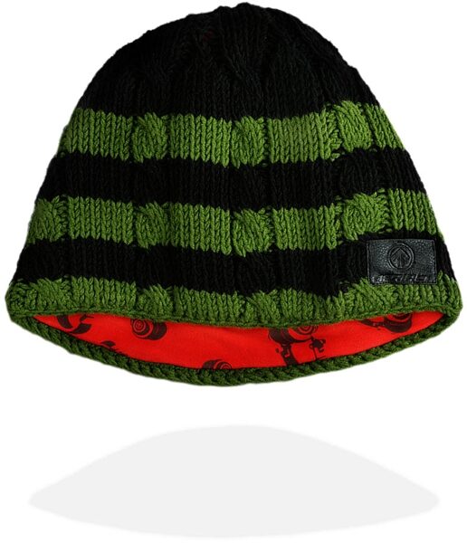 open zoom image for Aerial7 Sound Disk Beanie, Knit Black Green