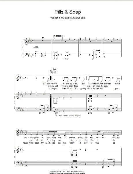 open zoom image for Pills And Soap - Piano/Vocal/Guitar, New, Main