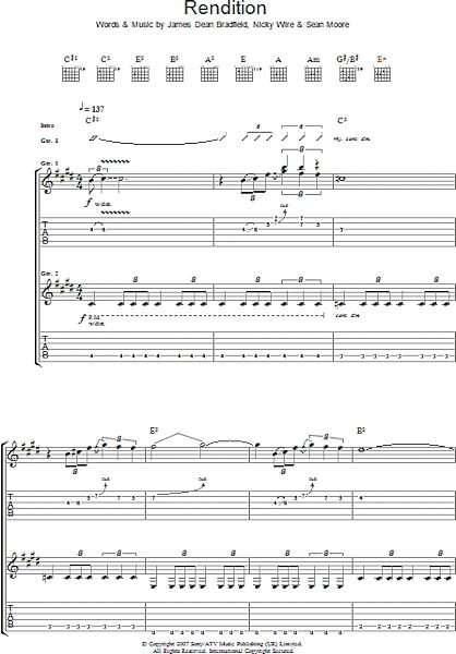 open zoom image for Rendition - Guitar TAB, New, Main