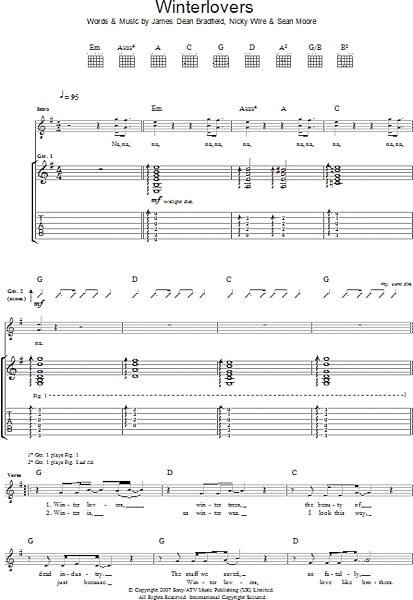open zoom image for Winterlovers - Guitar TAB, New, Main