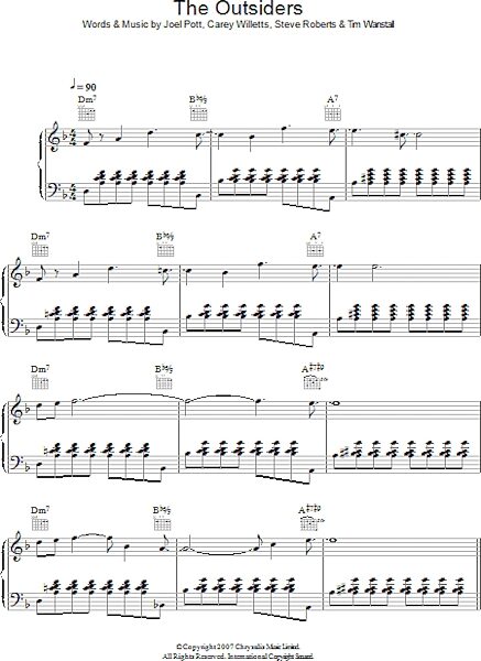 open zoom image for The Outsiders - Piano/Vocal/Guitar, New, Main