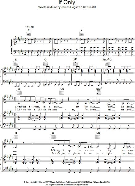 open zoom image for If Only - Piano/Vocal/Guitar, New, Main