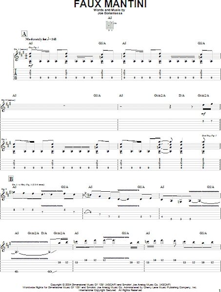 open zoom image for Faux Mantini - Guitar TAB, New, Main