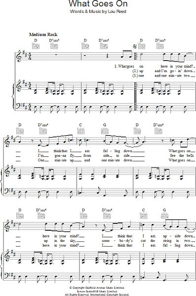 open zoom image for What Goes On - Piano/Vocal/Guitar, New, Main