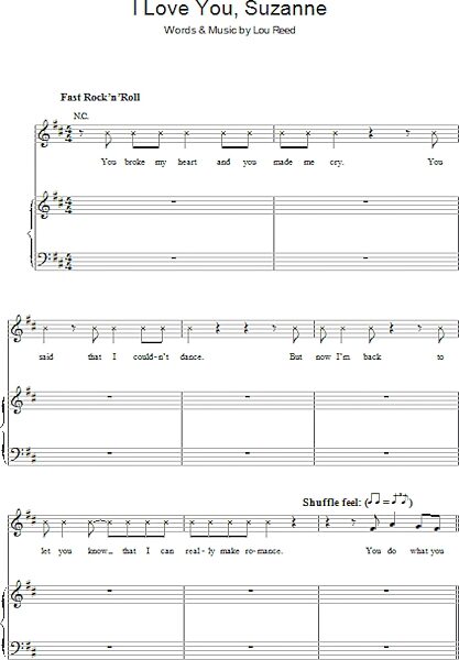 open zoom image for I Love You, Suzanne - Piano/Vocal/Guitar, New, Main