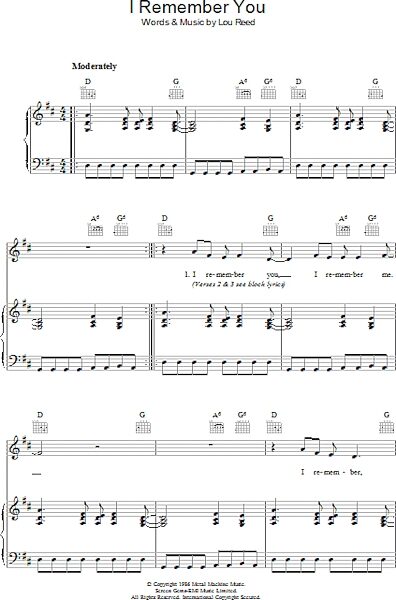 open zoom image for I Remember You - Piano/Vocal/Guitar, New, Main