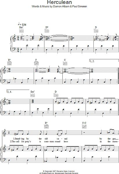 open zoom image for Herculean - Piano/Vocal/Guitar, New, Main