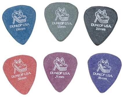 open zoom image for Dunlop Gator Grip Standard Picks (12-Pack), Black, 2.0 millimeter, Main