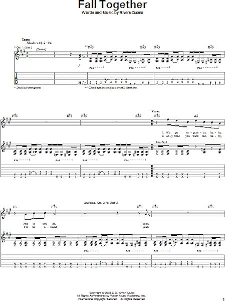 open zoom image for Fall Together - Guitar TAB, New, Main