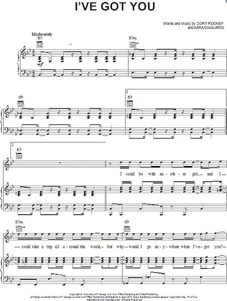 open zoom image for I've Got You - Piano/Vocal/Guitar, New, Main
