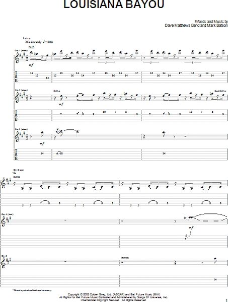 open zoom image for Louisiana Bayou - Guitar TAB, New, Main