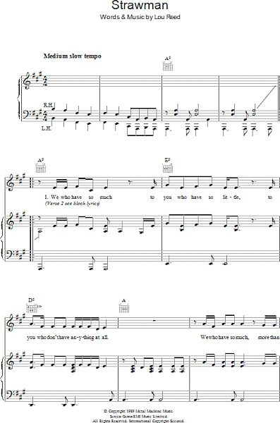 open zoom image for Strawman - Piano/Vocal/Guitar, New, Main