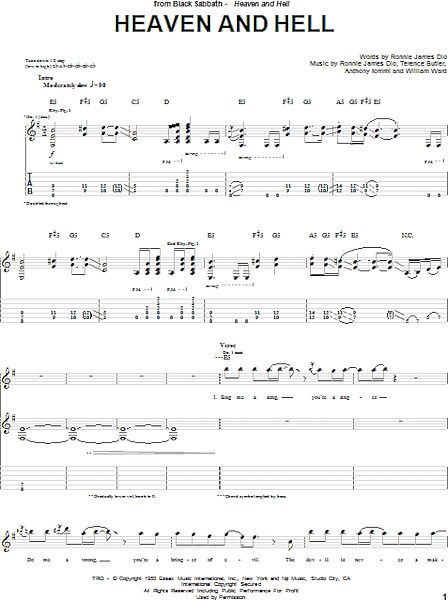 open zoom image for Heaven And Hell - Guitar TAB, New, Main