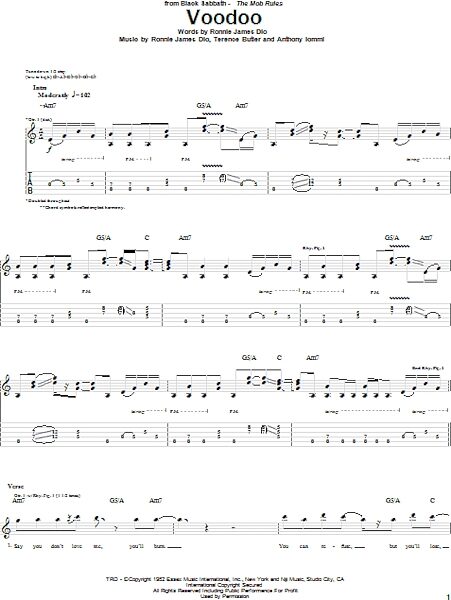open zoom image for Voodoo - Guitar TAB, New, Main