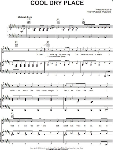 open zoom image for Cool Dry Place - Piano/Vocal/Guitar, New, Main