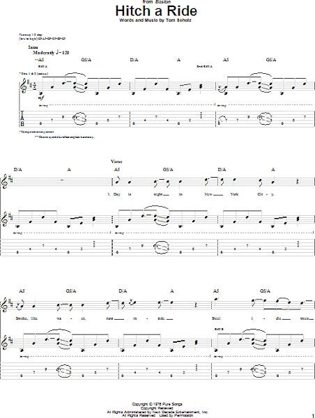 open zoom image for Hitch A Ride - Guitar TAB, New, Main