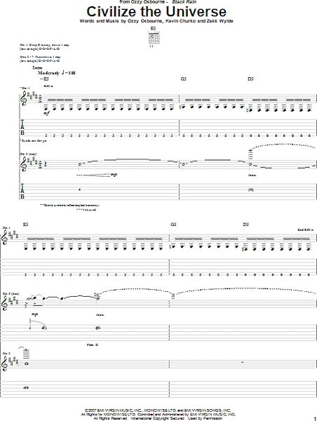 open zoom image for Civilize The Universe - Guitar TAB, New, Main
