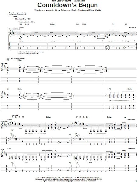 open zoom image for Countdown's Begun - Guitar TAB, New, Main