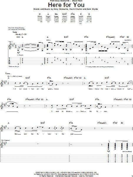 open zoom image for Here For You - Guitar TAB, New, Main