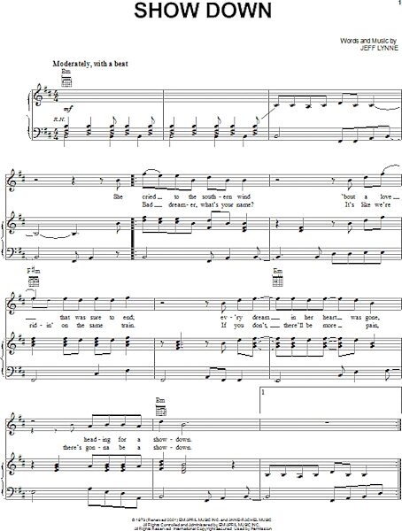 open zoom image for Show Down - Piano/Vocal/Guitar, New, Main