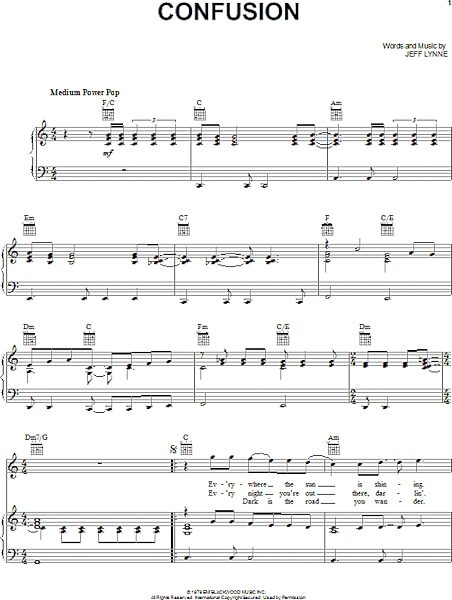 open zoom image for Confusion - Piano/Vocal/Guitar, New, Main