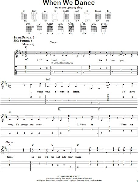 open zoom image for When We Dance - Easy Guitar with TAB, New, Main