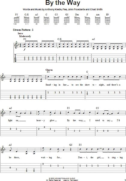 open zoom image for By The Way - Easy Guitar, New, Main