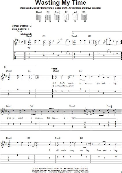 open zoom image for Wasting My Time - Easy Guitar, New, Main