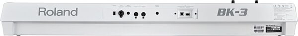 open zoom image for Roland BK-3 Backing Keyboard, 61-Key, White - Rear