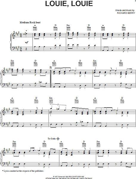open zoom image for Louie, Louie - Piano Solo, New, Main