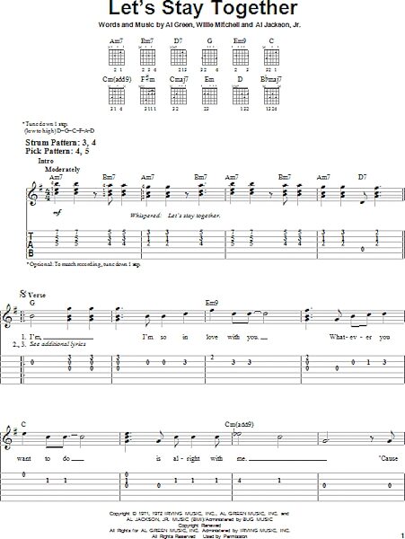 open zoom image for Let's Stay Together - Easy Guitar, New, Main
