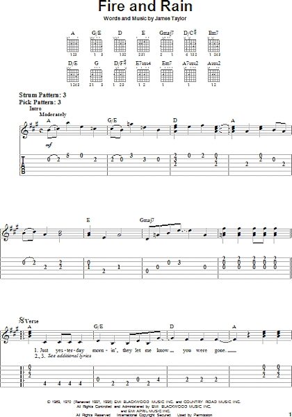 open zoom image for Fire And Rain - Easy Guitar, New, Main