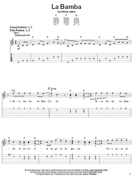 open zoom image for La Bamba - Easy Guitar, New, Main
