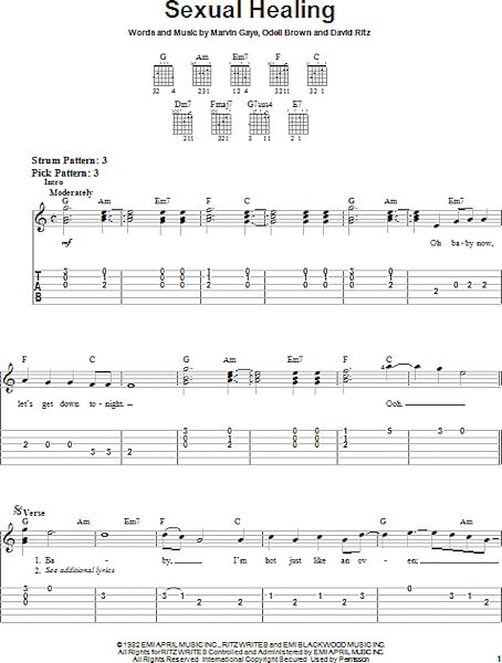 open zoom image for Sexual Healing - Easy Guitar, New, Main