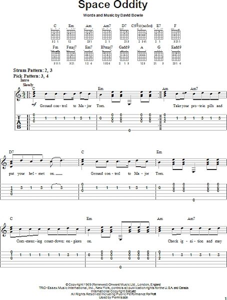 open zoom image for Space Oddity - Easy Guitar, New, Main
