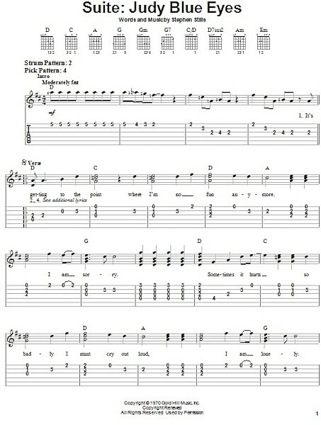 open zoom image for Suite: Judy Blue Eyes - Easy Guitar, New, Main