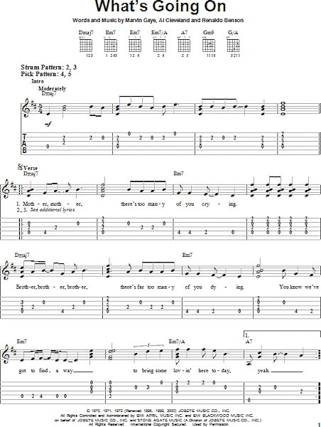 open zoom image for What's Going On - Easy Guitar, New, Main