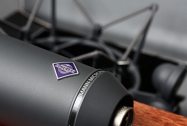 open zoom image for Neumann U 87 Ai Large-Diaphragm Condenser Microphone with Shock Mount, Case and Cable, Stereo Set, Black, Detail