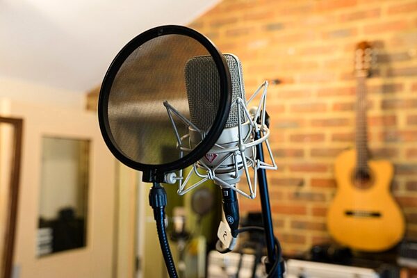 open zoom image for Neumann TLM 49 Cardioid Condenser Microphone, With EA3 Shockmount, In Use