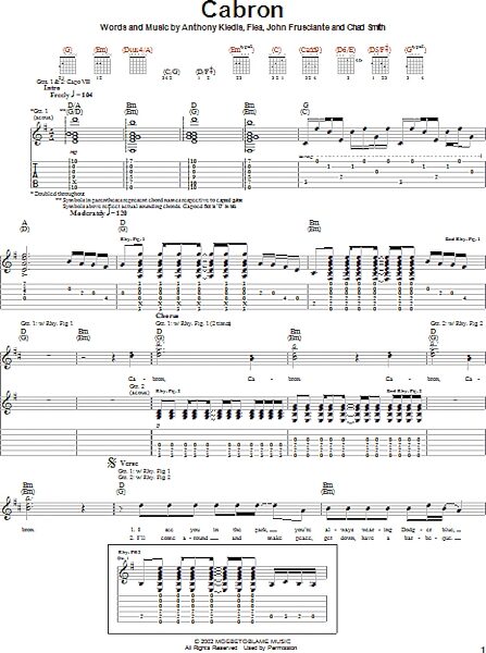 open zoom image for Cabron - Guitar TAB, New, Main