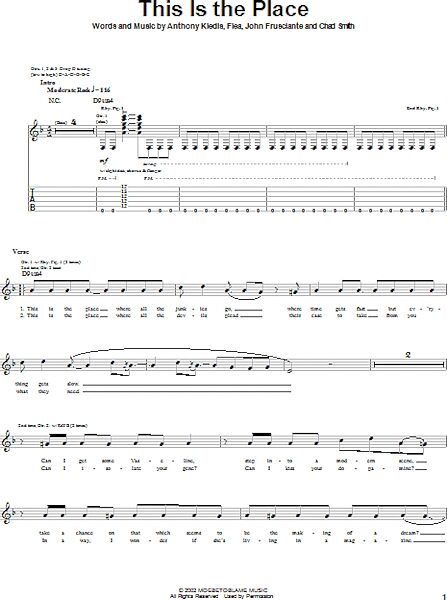 open zoom image for This Is The Place - Guitar TAB, New, Main