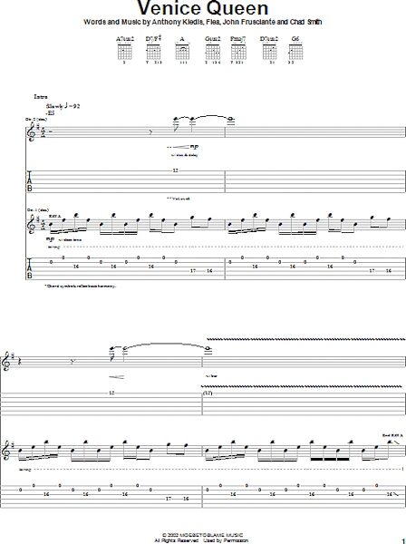 open zoom image for Venice Queen - Guitar TAB, New, Main