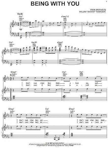 open zoom image for Being With You - Piano/Vocal/Guitar, New, Main