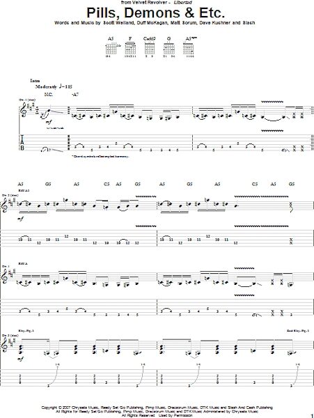 open zoom image for Pills, Demons & Etc. - Guitar TAB, New, Main