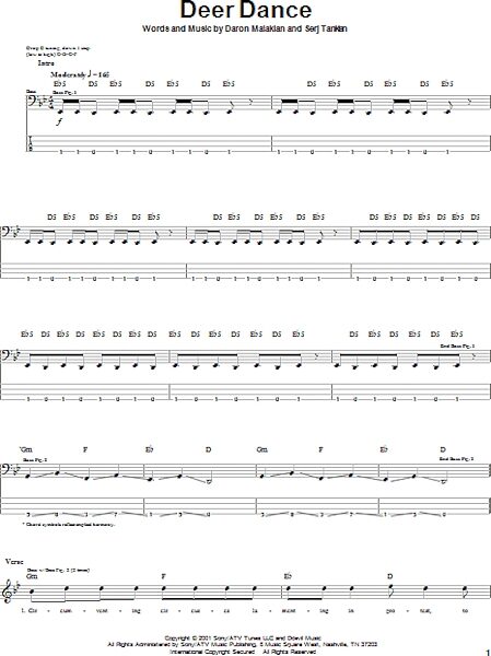 open zoom image for Deer Dance - Bass Tab, New, Main