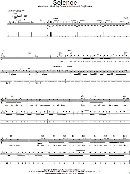 open zoom image for Science - Bass Tab, New, Main