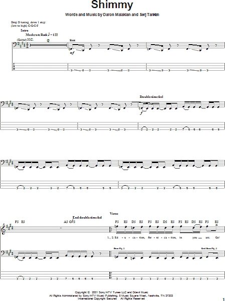 open zoom image for Shimmy - Bass Tab, New, Main