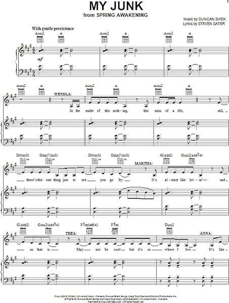 open zoom image for My Junk - Piano/Vocal/Guitar, New, Main
