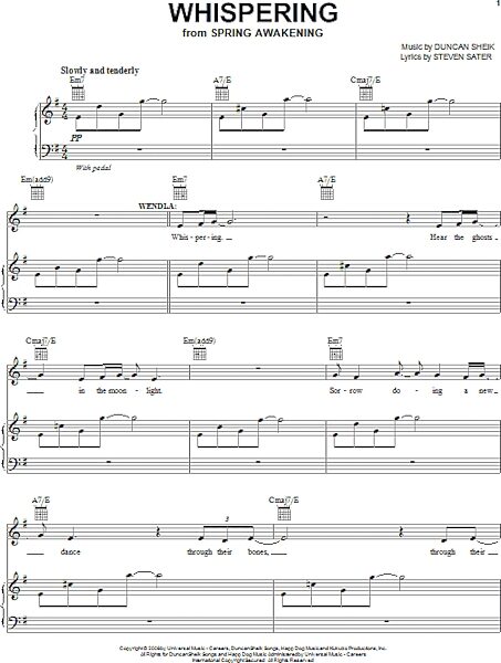 open zoom image for Whispering - Piano/Vocal/Guitar, New, Main